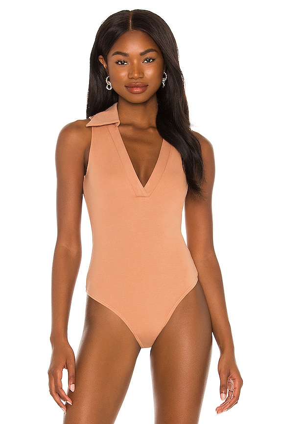 view 2 of 5 Iona Bodysuit in Camel