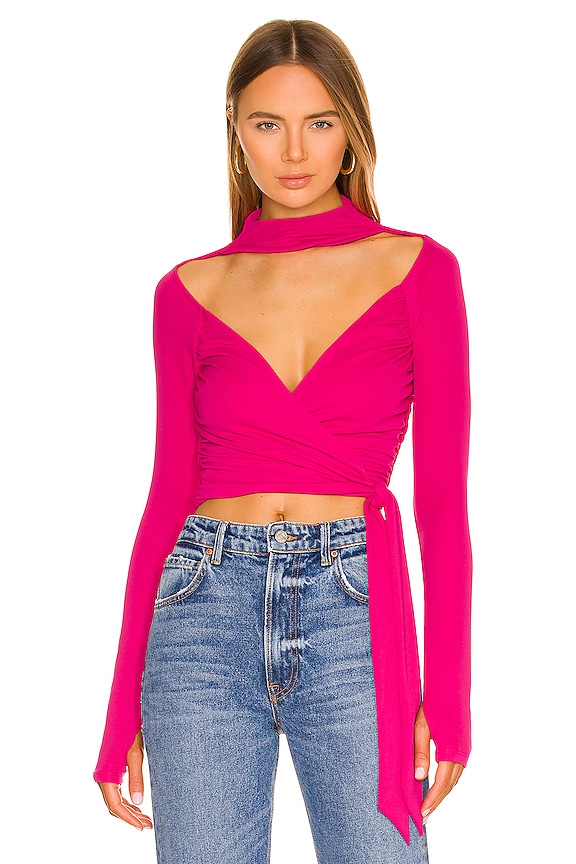view 1 of 4 Kiara Top in Fuchsia