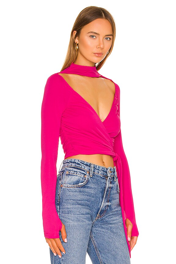 view 2 of 4 Kiara Top in Fuchsia