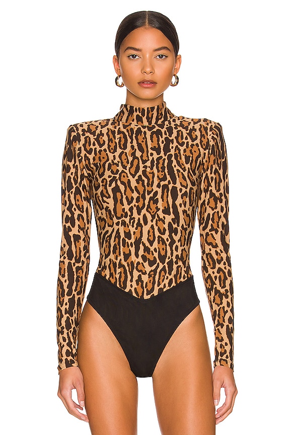 view 2 of 5 Peyton Bodysuit in Millie Leopard