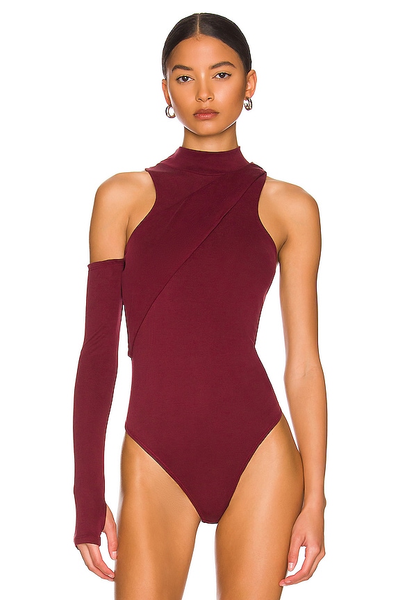 view 2 of 5 PIPER 바디수트 in Burgundy