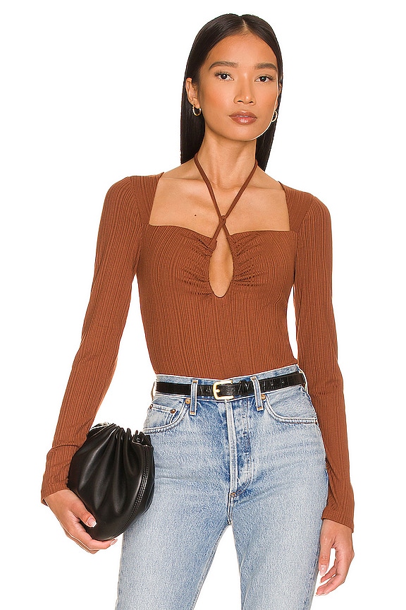 view 1 of 5 Britta Bodysuit in Brown