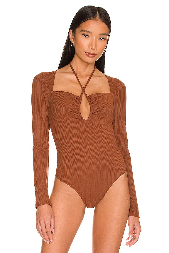 view 2 of 5 Britta Bodysuit in Brown
