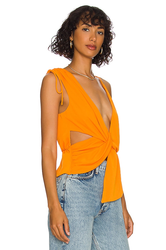view 2 of 4 top Tanvi in Orange
