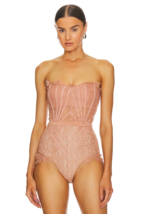 view 2 of 5 Brad Bodysuit in Taupe