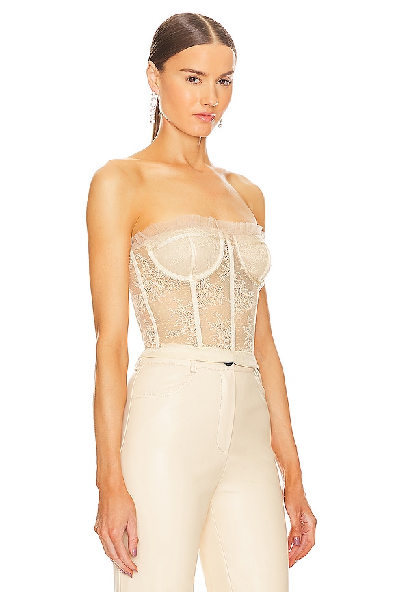 view 2 of 4 Maren Corset Top in Sand Neutral