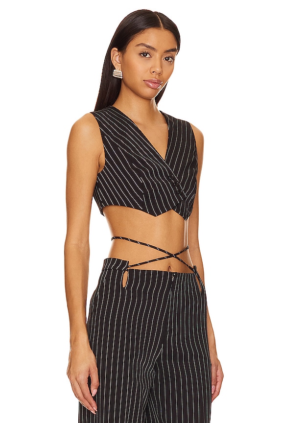 view 2 of 5 Judah Cropped Vest in Black