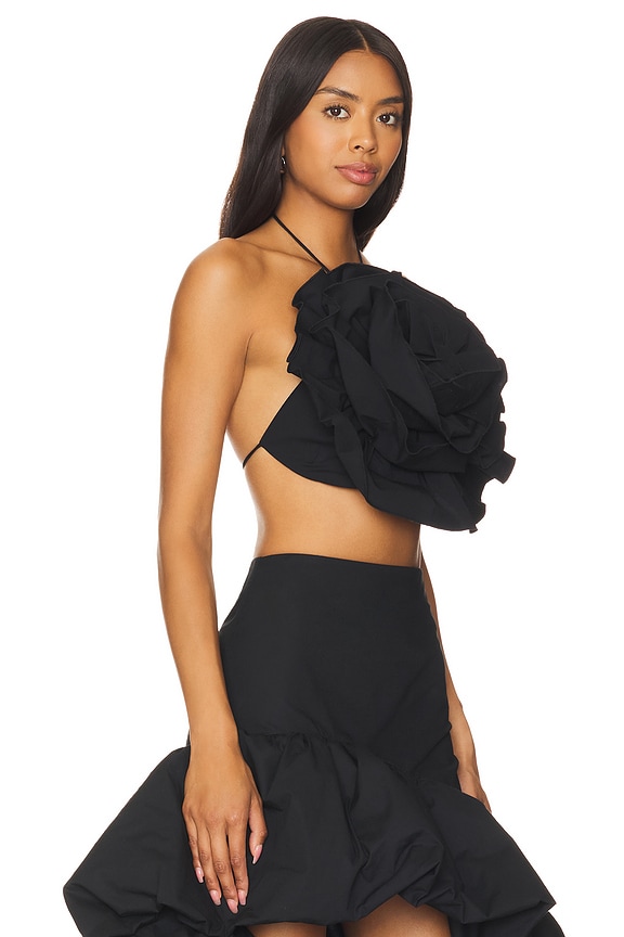 view 2 of 4 Piya Rosette Top in Black