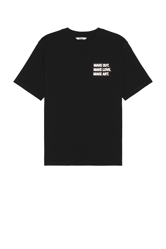 view 2 of 3 MAKE OUT 티셔츠 in Solid Black