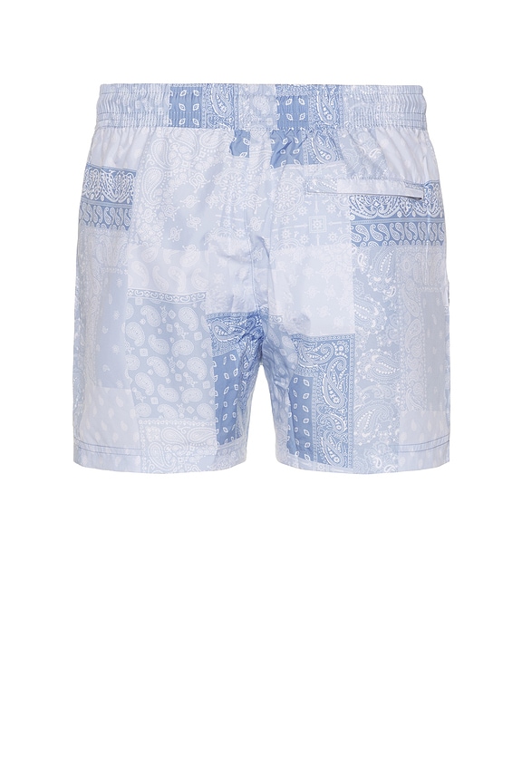 view 2 of 3 La Brea Swim Trunk in Blue & Grey