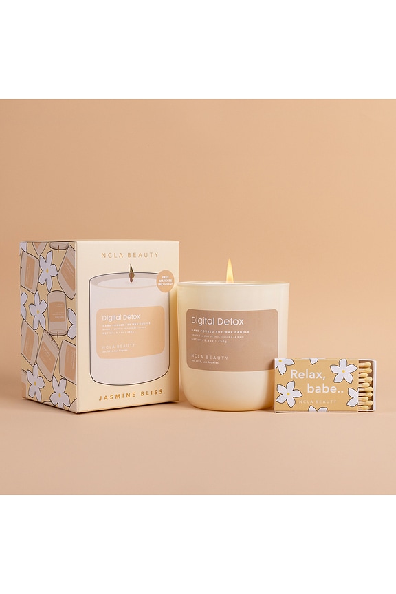 view 2 of 2 Digital Detox Soy Waxed Candle in Jasmin