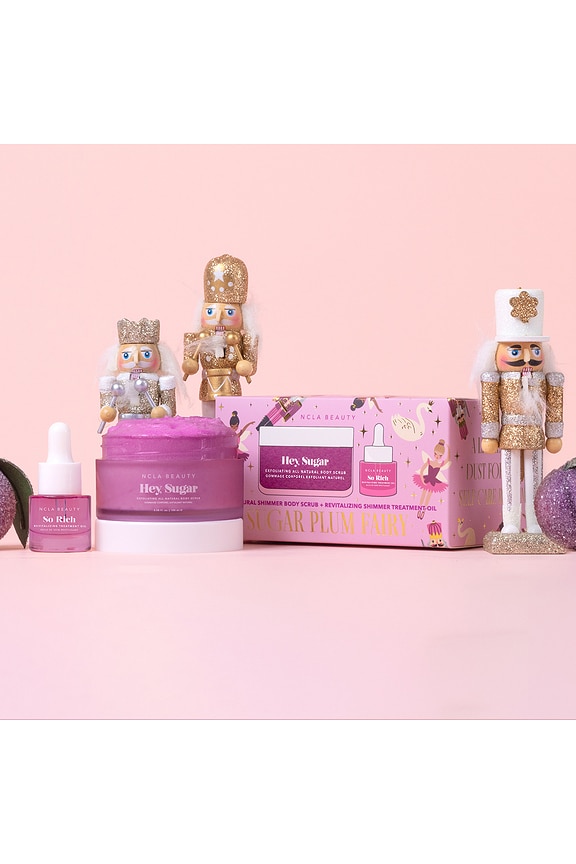 view 2 of 4 Shimmer Body Scrub + Treatment Oil Duo in Sugar Plum Fairy