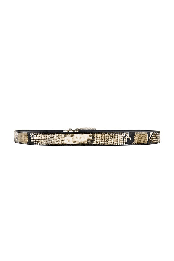 view 2 of 3 The Stassie Belt in Snake & Silver