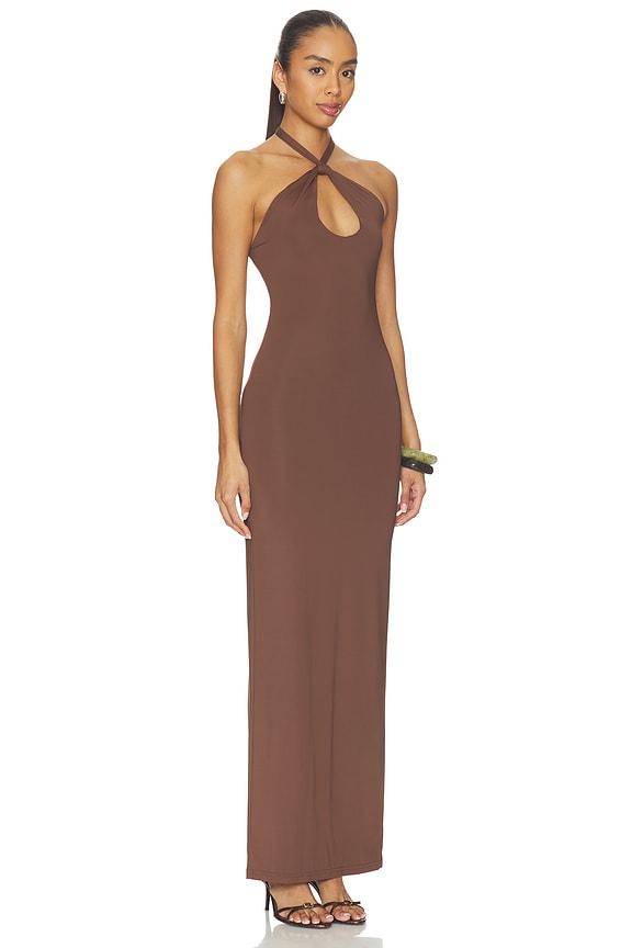 view 2 of 3 VESTIDO THE ADDIE MAXI in Mocha