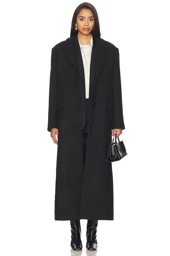 view 2 of 4 MANTEAU ISLA in Black