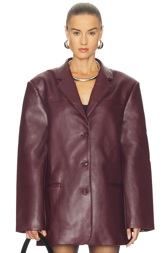 view 2 of 5 The Drew Jacket in Merlot