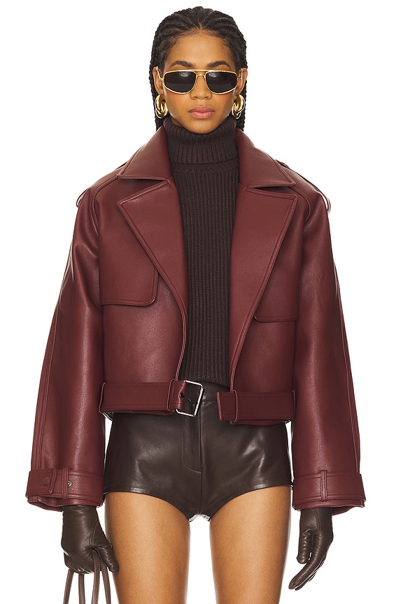 view 2 of 5 CHAQUETA MADDEN in Burgundy