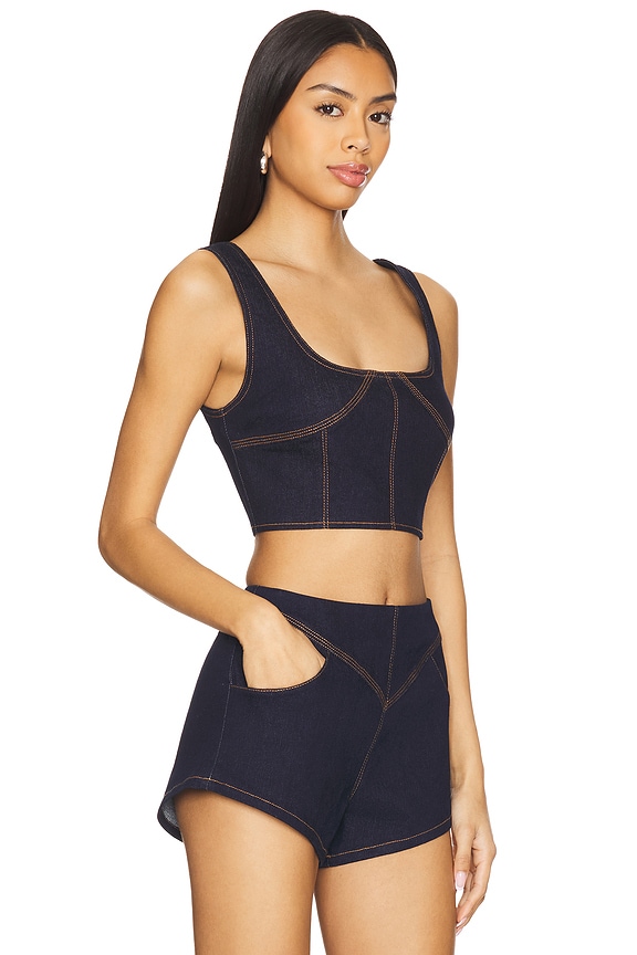 view 2 of 4 Alba Top in Dark Blue