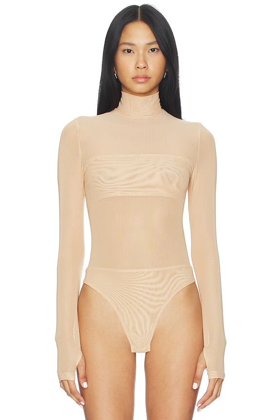 view 2 of 5 The Dries Bodysuit in Sand