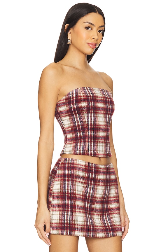 view 2 of 4 The Pia Bustier in Tartan