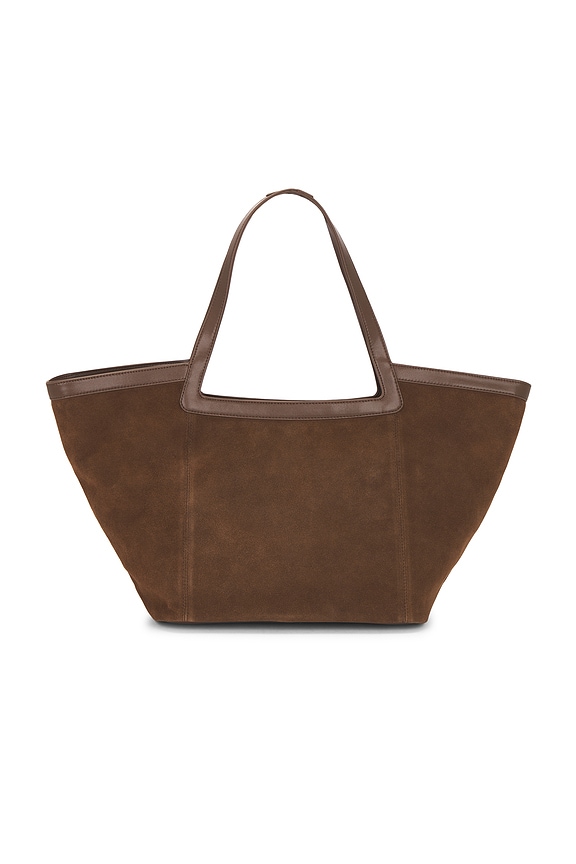 view 2 of 4 The Portia Tote in Cocoa & Silver