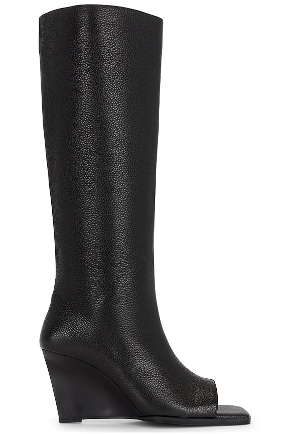 view 1 of 5 The Lena Boot in Black Pebbled Leather