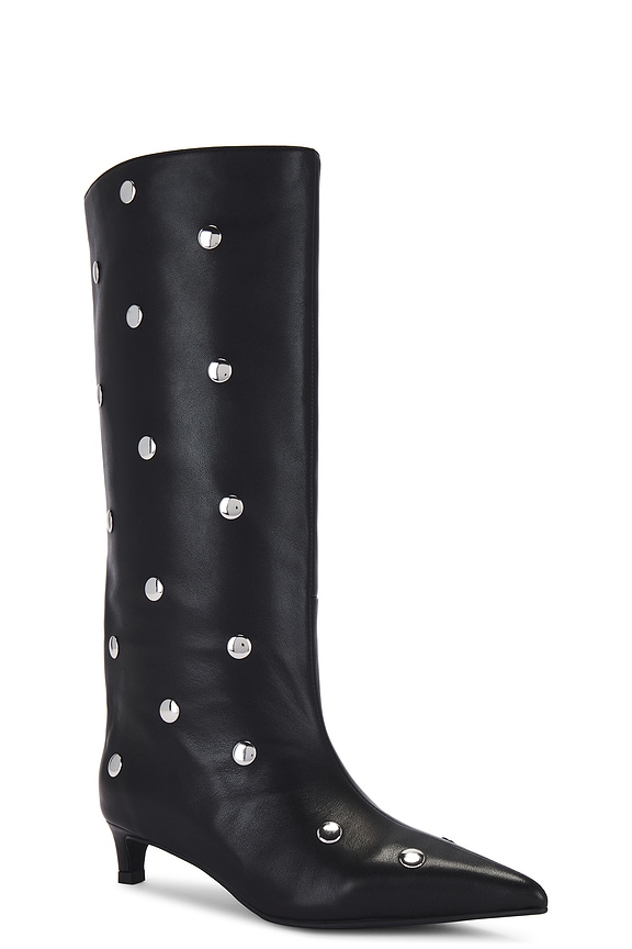 view 2 of 5 Stacey Stud Boot in Black & Silver