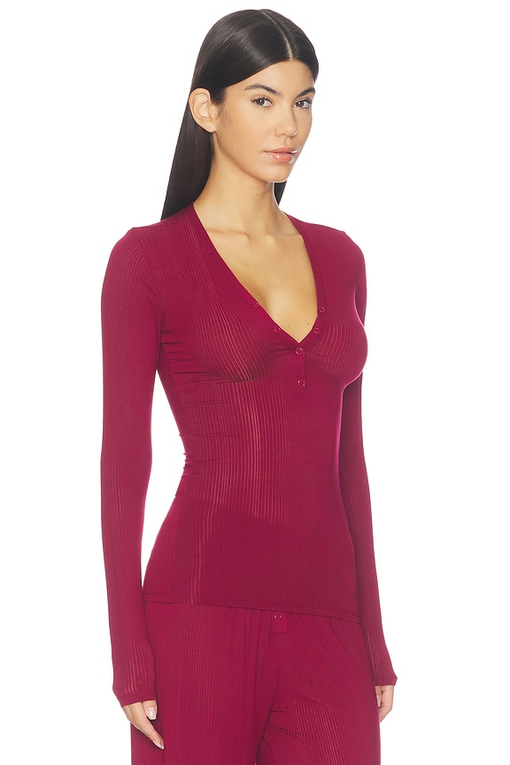 view 2 of 4 Whipped Henley in Cassis