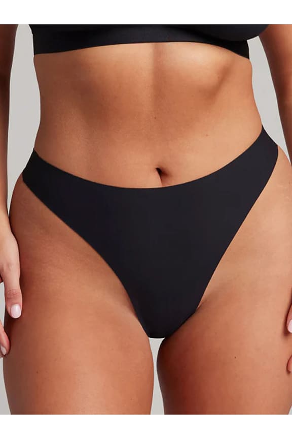 view 2 of 8 Base High Thong 3-pack in Black