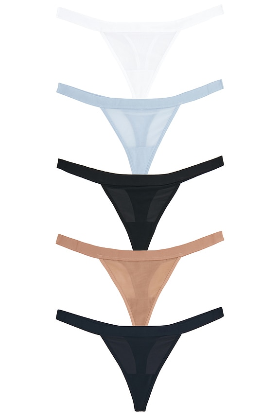 view 1 of 2 Sieve Thong (5-pack) in Cool
