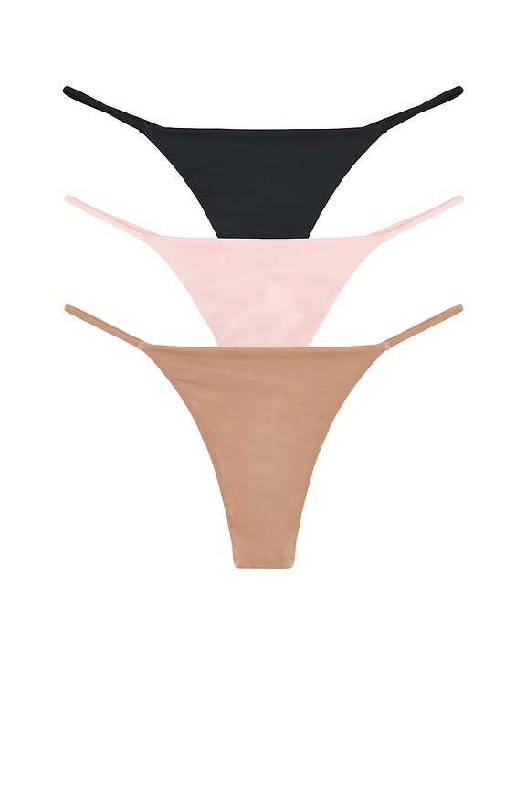 view 1 of 5 Glac? String Thong (3-pack) in Ballet