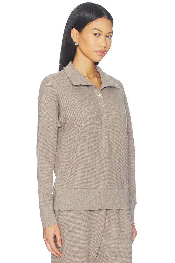 view 2 of 4 Waffle Knit Pullover in Mink