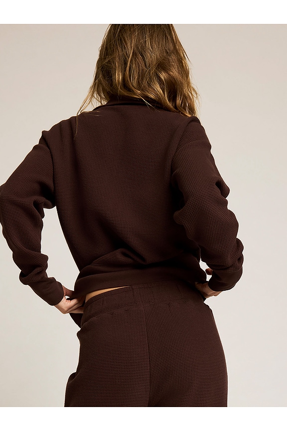 view 2 of 4 Waffle Knit Pullover in Espresso