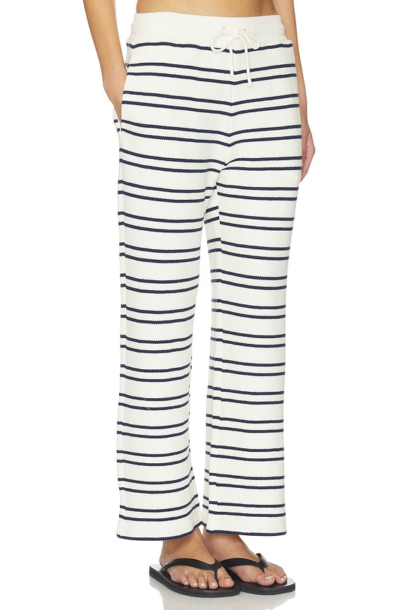 view 2 of 6 Waffle Knit Cropped Pant in Sailor