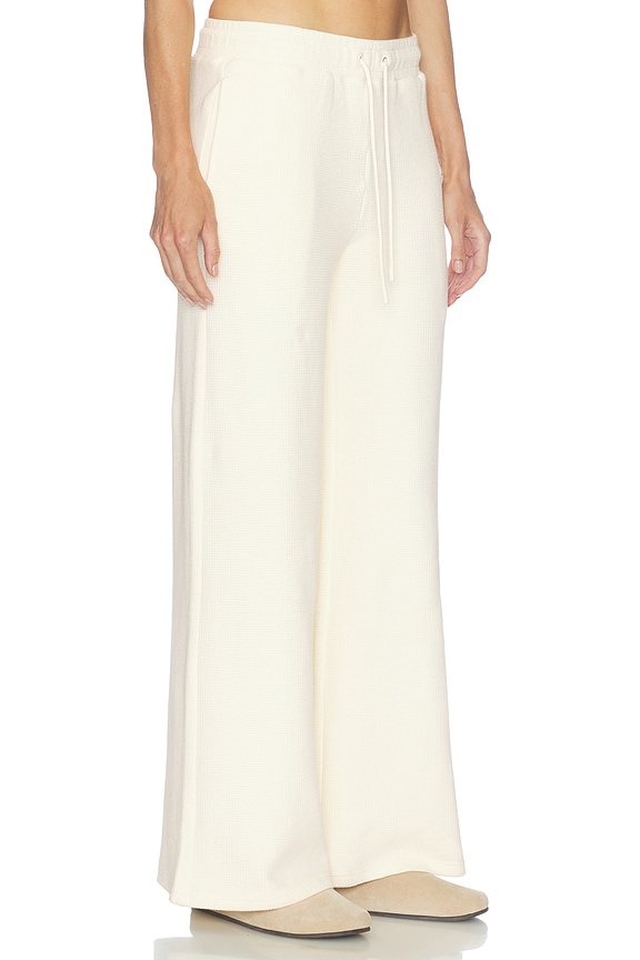 view 2 of 6 Waffle Knit Track Pant in Cream