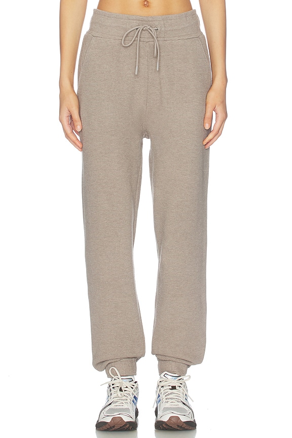 view 2 of 7 Waffle Knit Jogger in Mink
