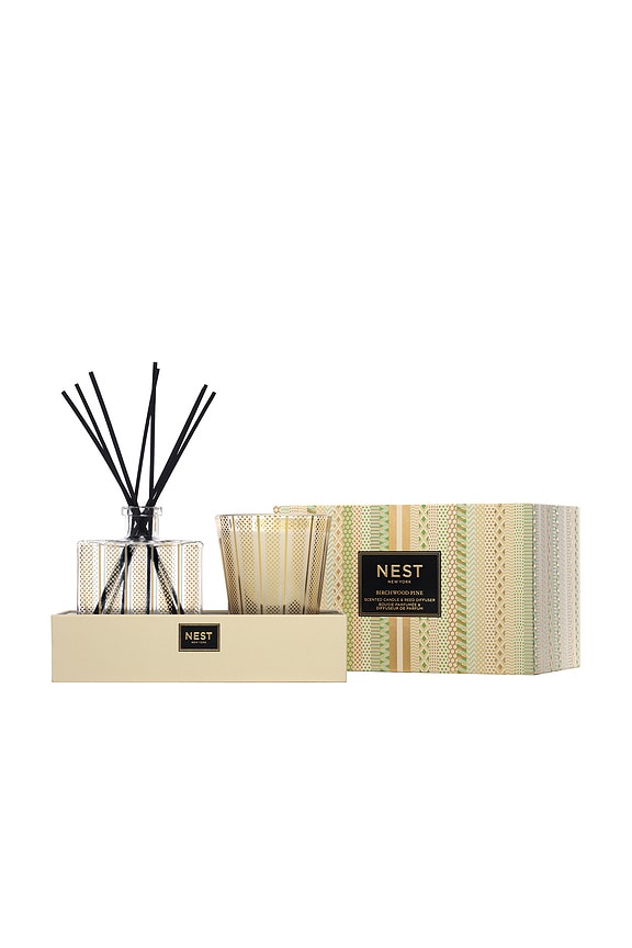 view 2 of 2 Birchwood Pine Candle & Reed Diffuser Set in Birchwood Pine