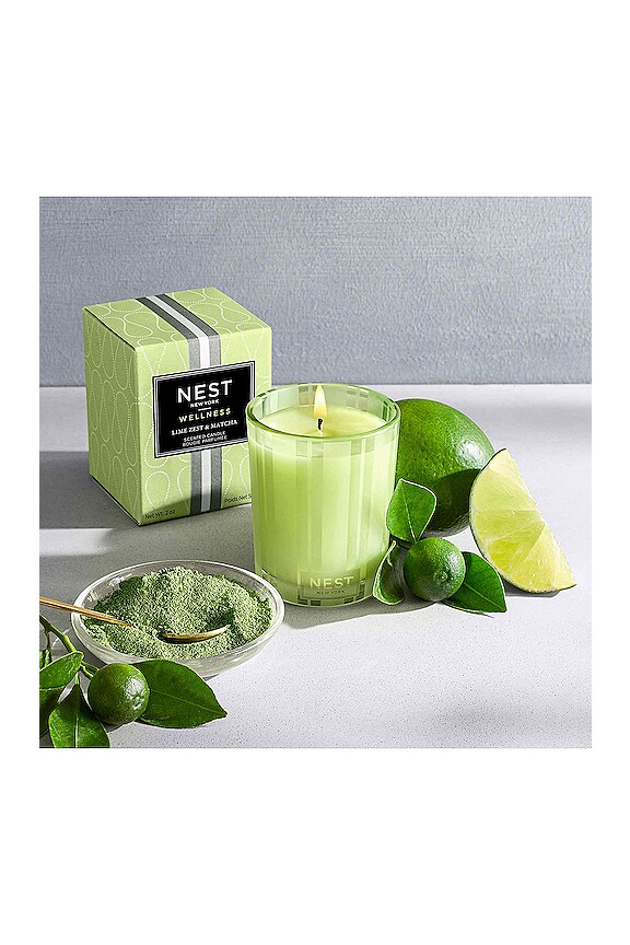 view 2 of 2 VELA VOTIVE CANDLE in Lime Zest & Matcha
