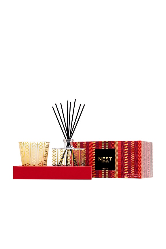 view 2 of 4 Holiday Classic Candle & Reed Diffuser Set in 