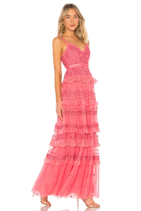 view 2 of 4 Iris Cami Gown in Hot Pink