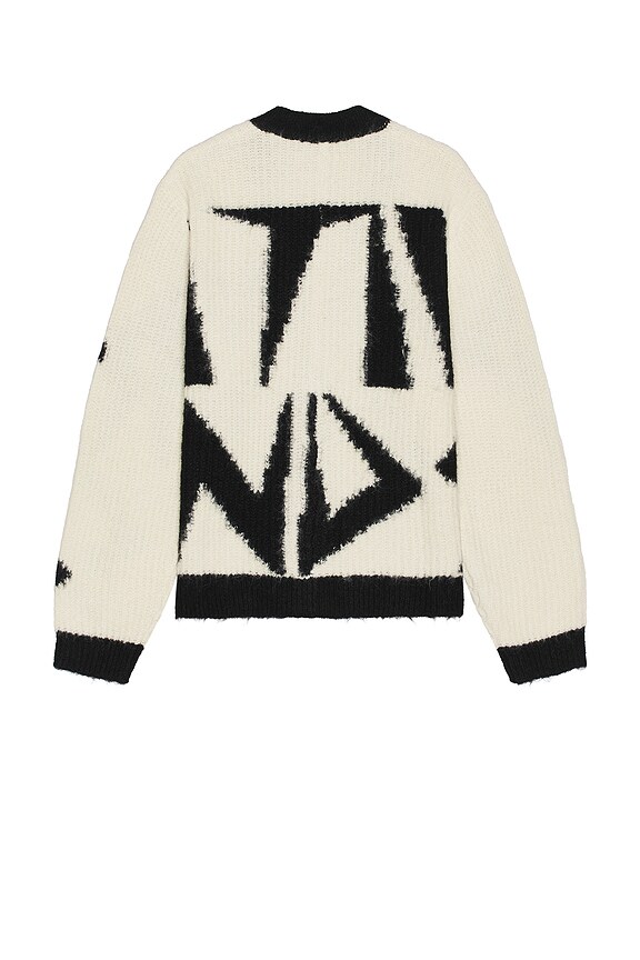 view 2 of 3 Fuzzy Cardigan in Black