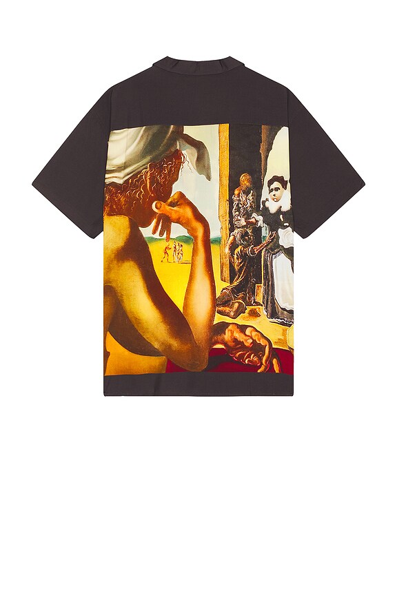 view 2 of 3 Dali Voltaire Short Sleeve Shirt in Black