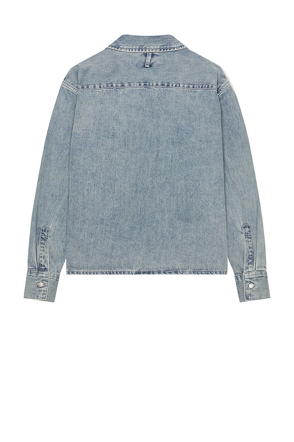 view 2 of 4 Regular Fit Denim Shirt in Light Vintage Indigo