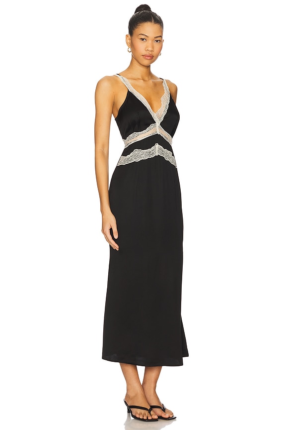 view 2 of 3 Gianna Dress in Black & Cream