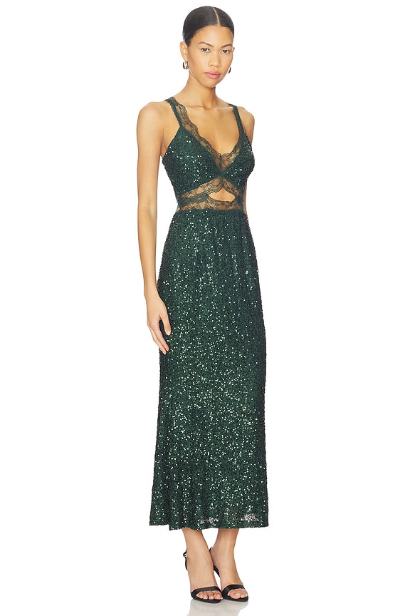 view 2 of 4 Sequin Mimi Dress in Green