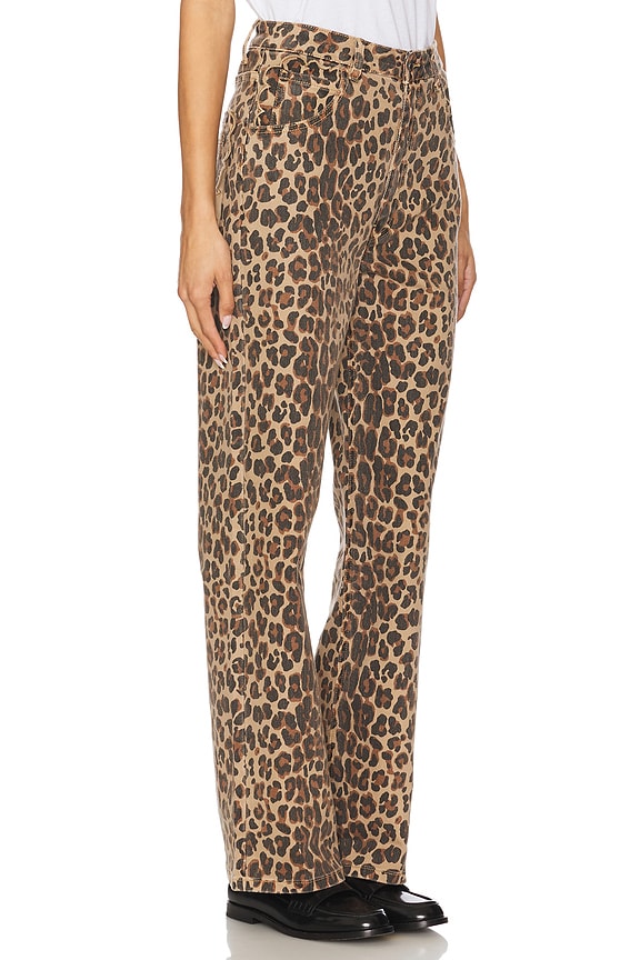 view 2 of 6 Lucia Scallop Detail Straight Leg in Leopard