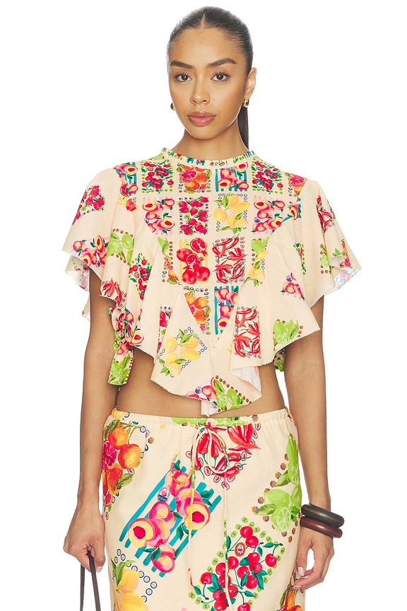 view 1 of 5 Fruit Florence Top in Cream