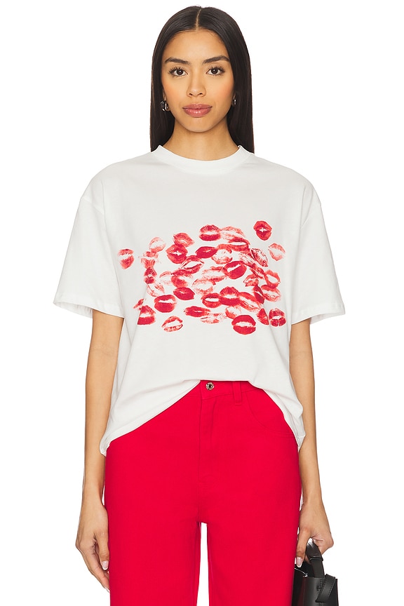 view 1 of 5 Kissed By NFD T Shirt in White