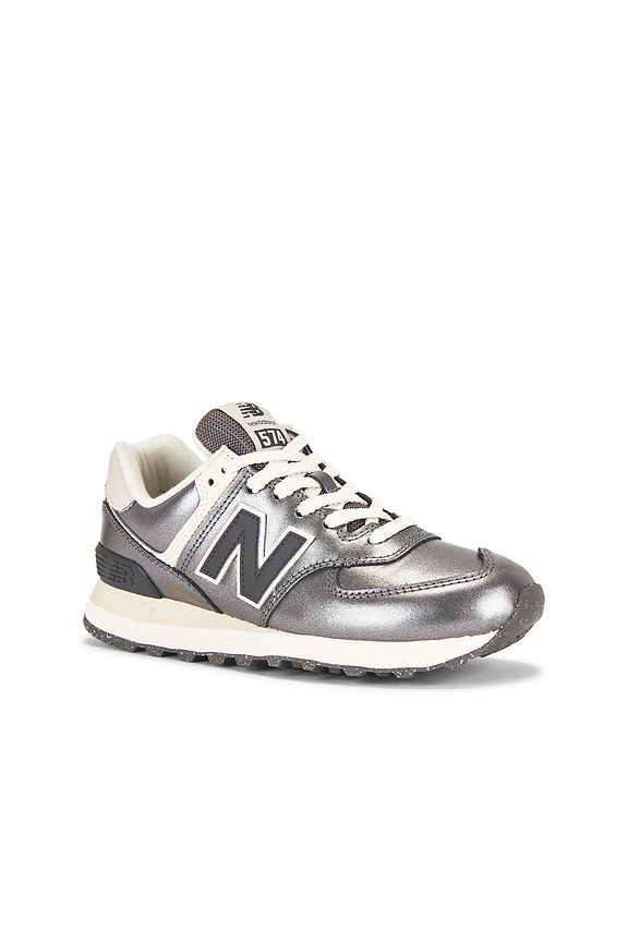 view 2 of 6 574 Sneaker in Metallic Bronze & Black