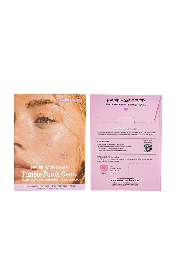 view 2 of 4 Pimple Patch Gems in Shimmery Hearts